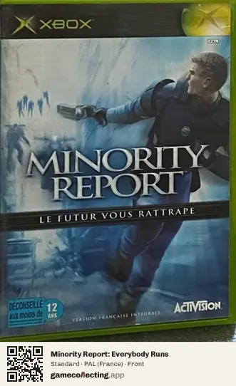 Minority Report: Everybody Runs Xbox, France box front