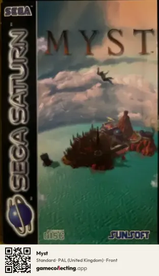 Myst Sega Saturn, United Kingdom box front