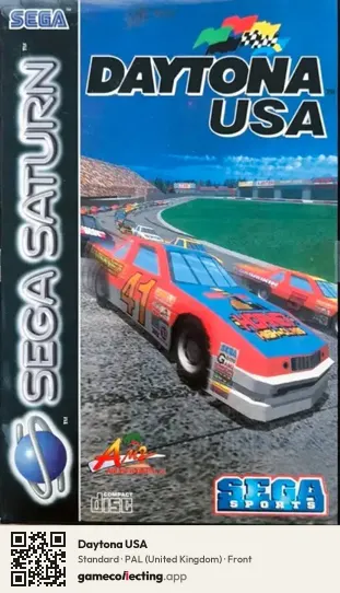 Daytona USA Sega Saturn, United Kingdom box front