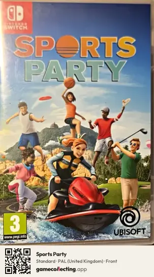 Sports Party Nintendo Switch, United Kingdom box front