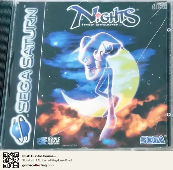 NiGHTS into Dreams... Sega Saturn, United Kingdom box front