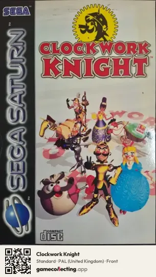Clockwork Knight Sega Saturn, United Kingdom box front