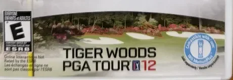 Tiger Woods PGA Tour 12: The Masters, the ESRB box on its front