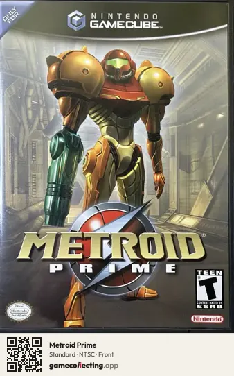 Metroid Prime Nintendo GameCube, NTSC box front