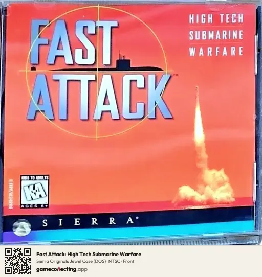 Fast Attack: High Tech Submarine Warfare Computer, NTSC box front