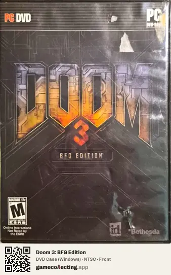 Doom 3: BFG Edition Computer, NTSC box front