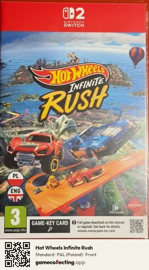 Hot Wheels Infinite Rush Nintendo Switch 2, Poland box front