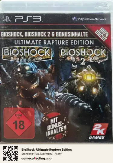 BioShock: Ultimate Rapture Edition PlayStation 3, Germany box front