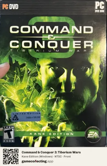 Command & Conquer 3: Tiberium Wars Computer, NTSC box front