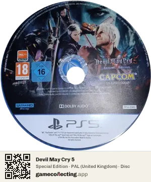 Devil May Cry 5 PlayStation 5, PAL disc