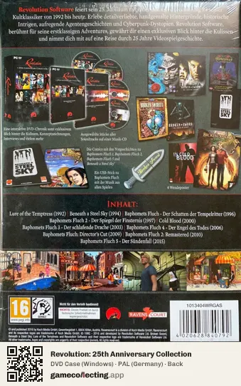 Revolution: 25th Anniversary Collection Computer, Germany box back