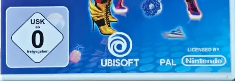 Just Dance 2020, the USK square on its front