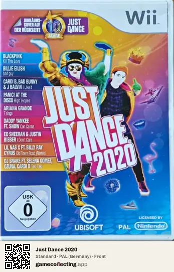 Just Dance 2020 Nintendo Wii, Germany box front