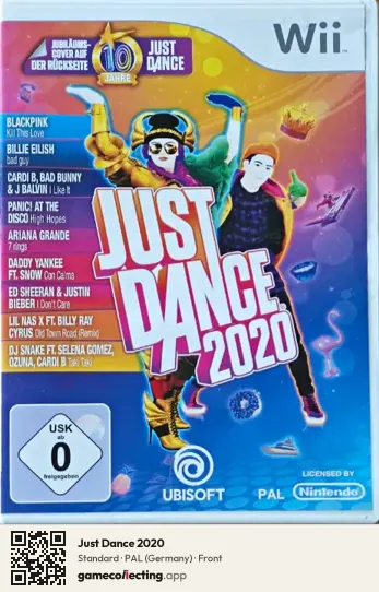 Just Dance 2020 Nintendo Wii, Germany box front