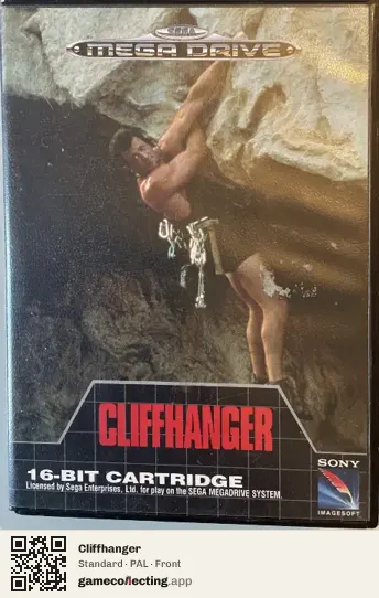 Cliffhanger Sega Mega Drive / Genesis, PAL box front