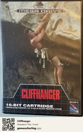 Cliffhanger Sega Mega Drive / Genesis, PAL box front