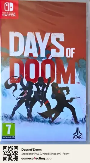 Days of Doom Nintendo Switch, United Kingdom box front
