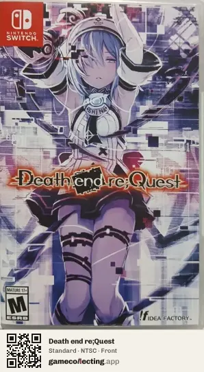 Death end re;Quest Nintendo Switch, NTSC box front