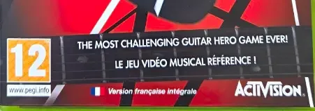 Guitar Hero: Van Halen, the PEGI square on its front