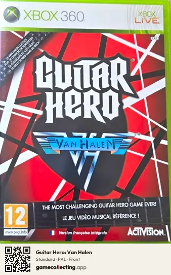 Guitar Hero: Van Halen Xbox 360, PAL box front
