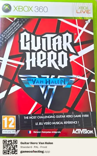 Guitar Hero: Van Halen Xbox 360, PAL box front