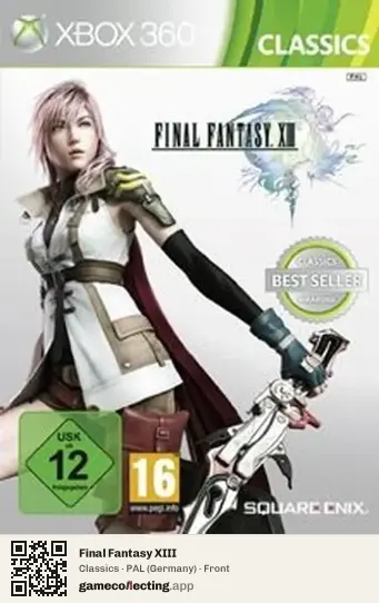 Final Fantasy XIII Xbox 360, Germany box front