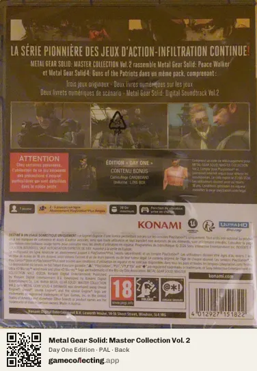 Metal Gear Solid: Master Collection Vol. 2 PlayStation 5, PAL box back