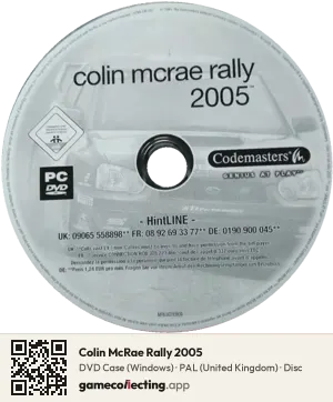 Colin McRae Rally 2005 Computer, PAL disc