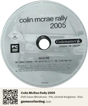 Colin McRae Rally 2005 Computer, PAL disc