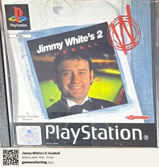 Jimmy White's 2: Cueball PlayStation, PAL box front
