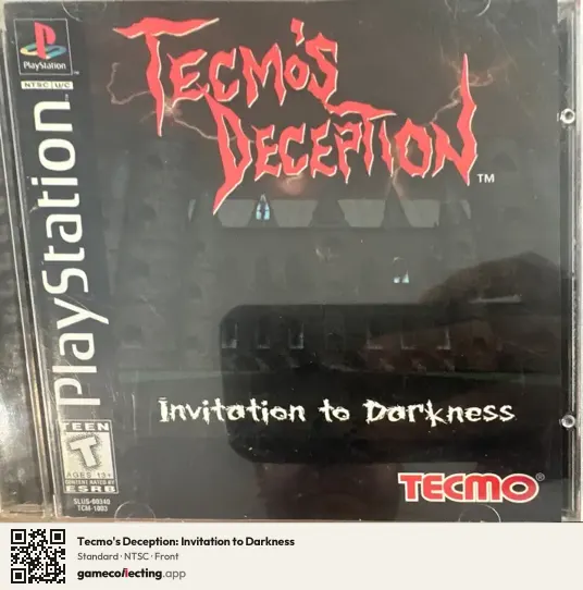 Tecmo's Deception: Invitation to Darkness PlayStation, NTSC box front