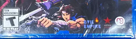 Dead Cells: Return to Castlevania, the ESRB box on its front