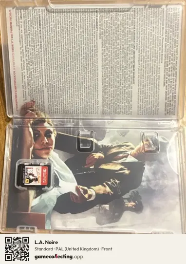 L.A. Noire Nintendo Switch, United Kingdom box front