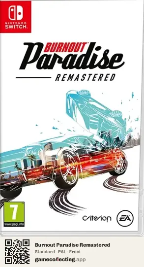 Burnout Paradise Remastered Nintendo Switch, PAL box front