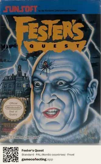Fester's Quest Nintendo Entertainment System, Nordic countries box front