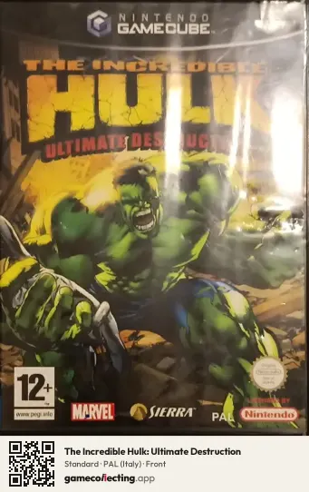 The Incredible Hulk: Ultimate Destruction Nintendo GameCube, Italy box front