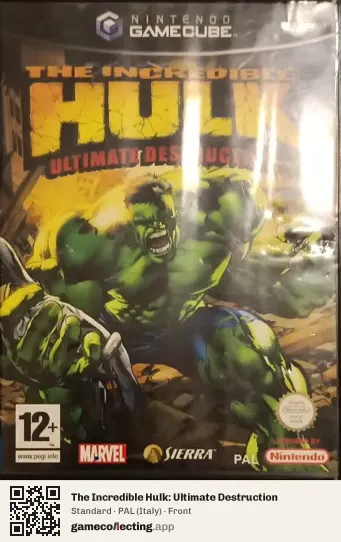 The Incredible Hulk: Ultimate Destruction Nintendo GameCube, Italy box front