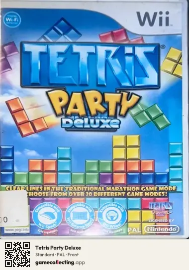 Tetris Party Deluxe Nintendo Wii, PAL box front