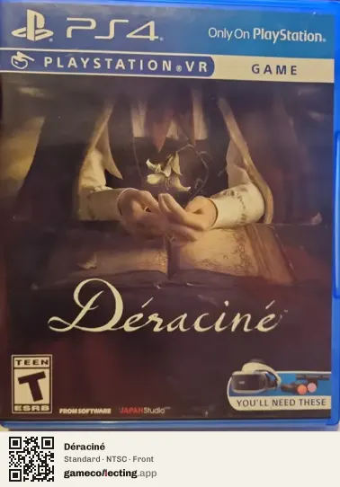 Déraciné PlayStation 4, NTSC box front
