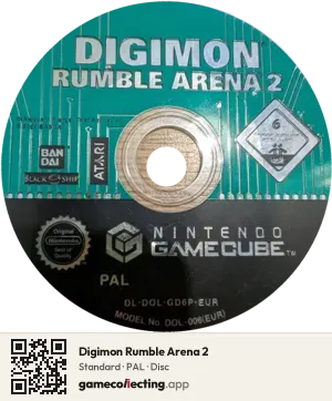 Digimon Rumble Arena 2 Nintendo GameCube, PAL disc