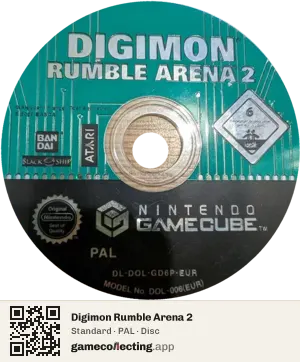 Digimon Rumble Arena 2 Nintendo GameCube, PAL disc