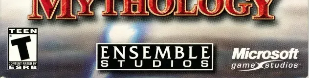 Age of Mythology, the ESRB box on its front