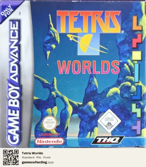 Tetris Worlds Game Boy Advance, PAL box front