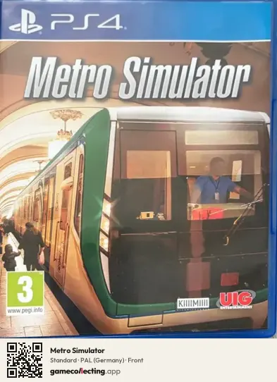 Metro Simulator PlayStation 4, Germany box front