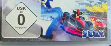 Team Sonic Racing, the USK square on its front