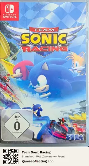 Team Sonic Racing Nintendo Switch, Germany box front