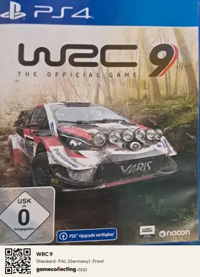 WRC 9 PlayStation 4, Germany box front