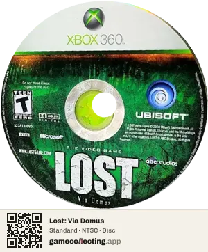 Lost: Via Domus Xbox 360, NTSC disc