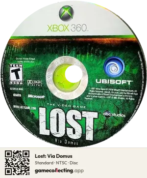 Lost: Via Domus Xbox 360, NTSC disc