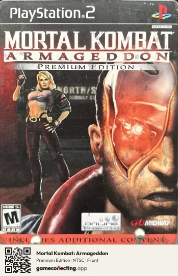 Mortal Kombat: Armageddon PlayStation 2, NTSC box front